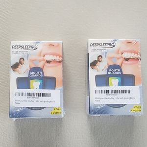 [2 Pack] mouth guard ( 2 size, 4 guards in each pack), NEW